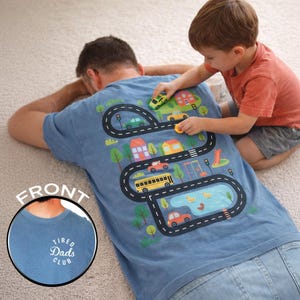 Interactive Road Map Dad Shirt - Custom 2-Sided Tired Dads Club Comfort Colors Tee