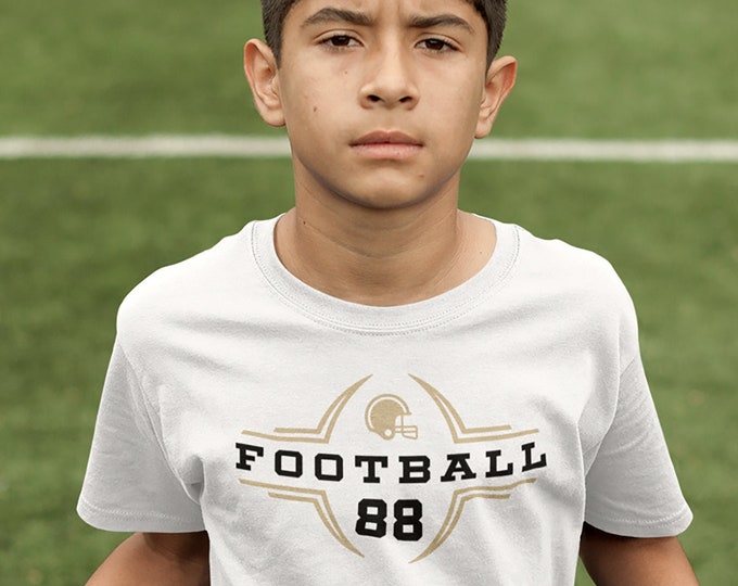 Personalized Football Shirt - Custom Jersey with Name  Number - Kids or Adult Sizes - Football Sports Tee