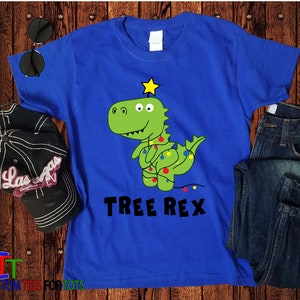 Tree Rex Dinosaur Christmas T-Shirt: Dino Holiday Shirt