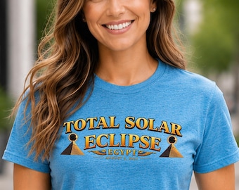 Total Solar Eclipse Egypt Shirt August 2 2027 - Astronomy Eclipse at the Pyramids