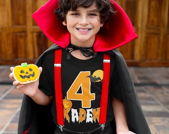 Name Halloween Shirts Personalized Witch Monogram Halloween Tee Kids and Toddler Halloween Witch Shirt Girls and Boys Halloween Outfit
