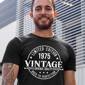Vintage 50th Birthday Shirt - Limited Edition Mens Tee for Dads 50th - Funny and Awesome Gift for 50 Year Old - Adult 50th Birthday Tee