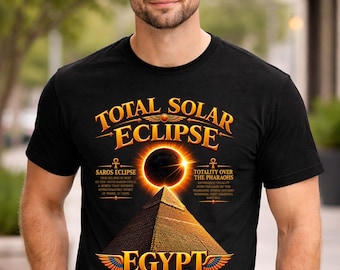 Total Solar Eclipse Egypt Shirt August 2027 - Astronomy, Saros Eclipse with the Pharaohs