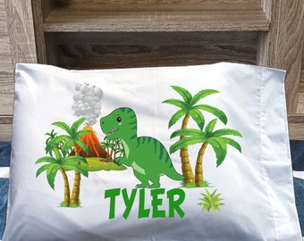 Personalized Dinosaur T-Rex Standard Pillowcase 20 x 32