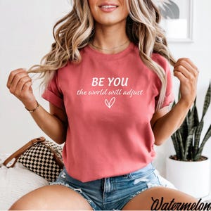 T-shirt affirmations positives Comfort Colours – Soyez vous, la santé mentale