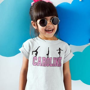Personalized Gymnastics Shirt: Custom Gymnast Tee, Girls Gift