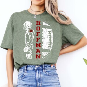 Personalized Football Team Shirt - Custom Name Number Kids & Adult Tee image 3