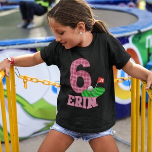 Golf Birthday Shirt for girl - golfer birthday Shirt - Personalized Golf shirt - Golfer Shirt - Birthday Party Shirt, Birthday Shirt