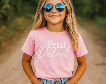 Flower Girl Shirt, Comfort Colors Wedding Tee, Petal Patrol Kids Tee