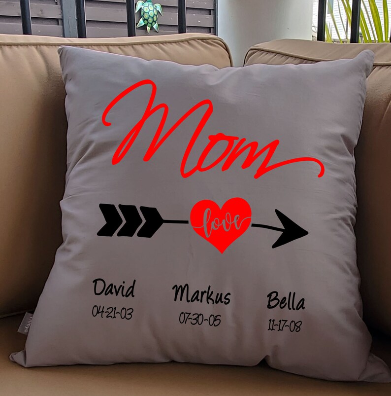 Mothers Day Throw Pillow Personalized Hugging Throw Etsy