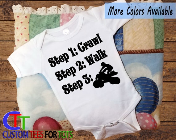 Football Steps Baby One Piece Body Suit Newborn Bodysuit Shirt