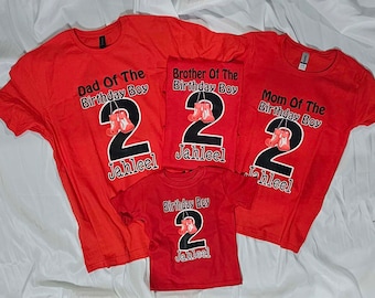 Boxing Birthday Shirts - Boxing matching shirts - Birthday shirt for Boy - black red white Birthday shirt- boxer Birthday