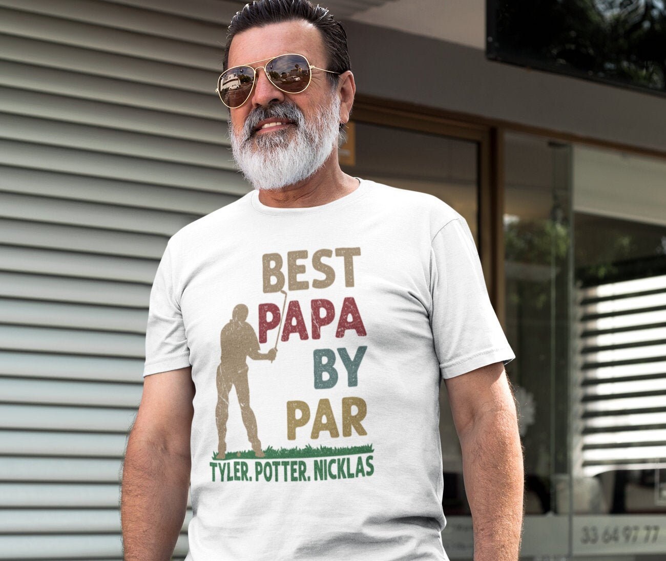 Best Papa by Par Shirt Adult Mens 
