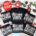 Funny Matching Christmas Shirts: "Most Likely To" Family Xmas T-Shirts product logo