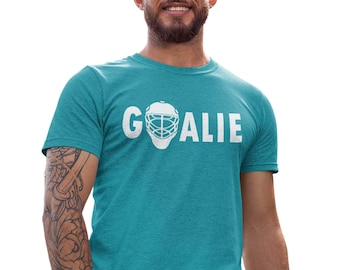 Funny Hockey Goalie T-Shirt: Sports Tee with Mask Design