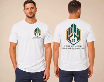 Custom Company Logo Shirt, Personalized Small Business Tee,  Front & Back Print