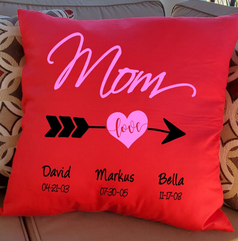 Mothers Day Throw Pillow Personalized Hugging Throw Etsy