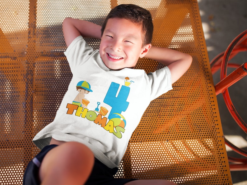 beach Shirt Birthday Party Shirt beach party Birthday TShirt Beach Birthday Shirt for boy Birthday Shirt Personalized beach shirt