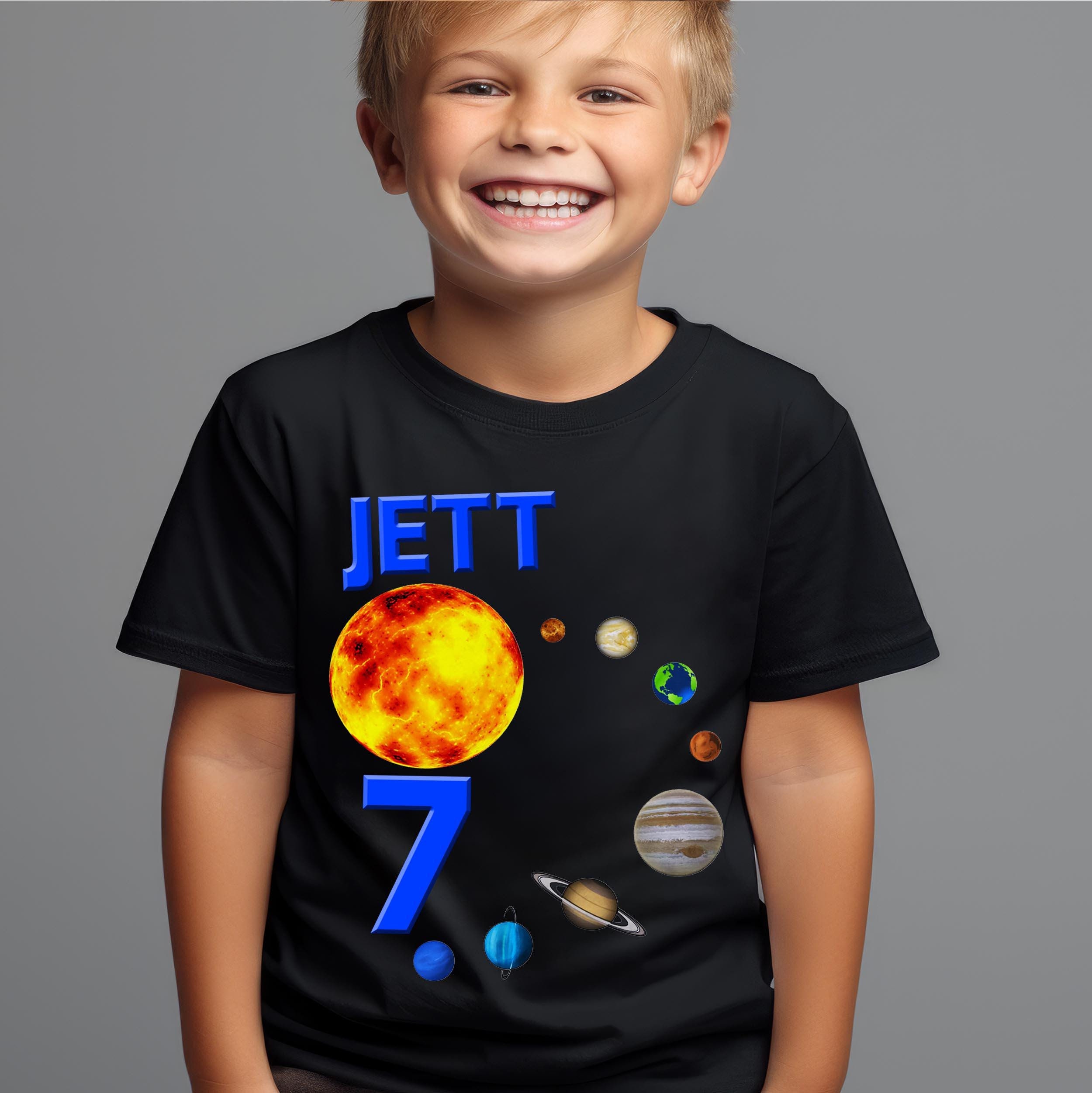 Camiseta de cumpleanos del sistema solar Camiseta de cumpleanos del espacio exterior Camiseta espacial personalizada Camiseta de planetas Ropa de futuro astronomo para nino o nina Etsy Mexico