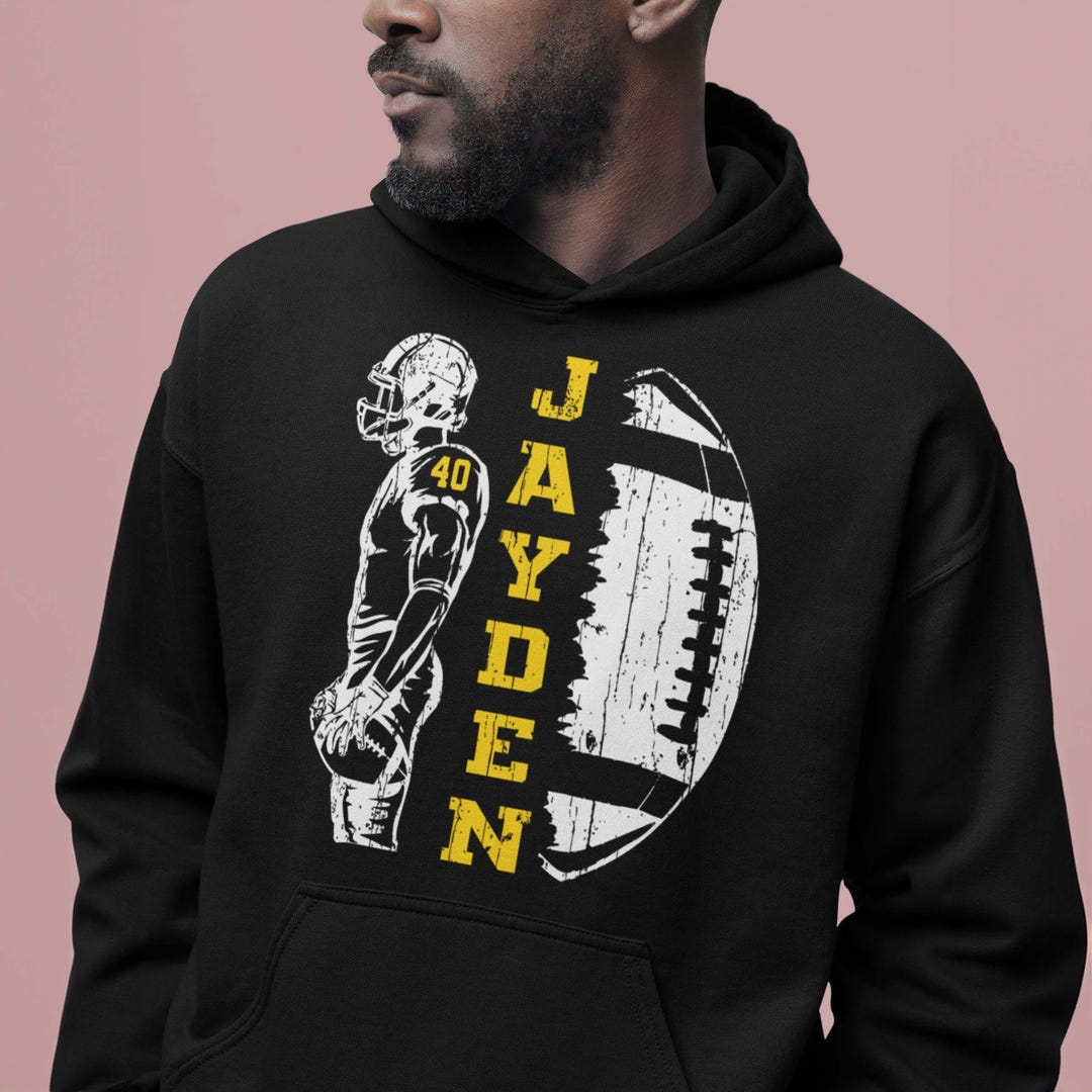 Custom Football Hoodie - Personalized With Name & Number, Fan Gift For Men, Women, Youth - View #7