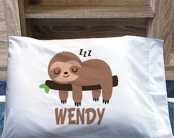 sloth pillowcase