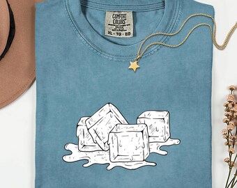 Comfort Colors® Political Satire Shirt - Subtle Anti ICE Tee Protest T-shirt - Melting ice cubes