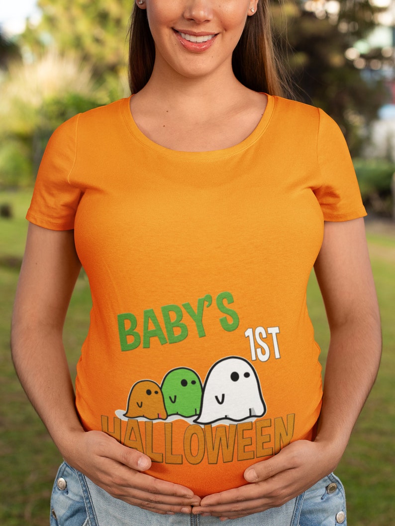 Baby's 1st Halloween Maternity Shirt Halloween Pregnancy Etsy
