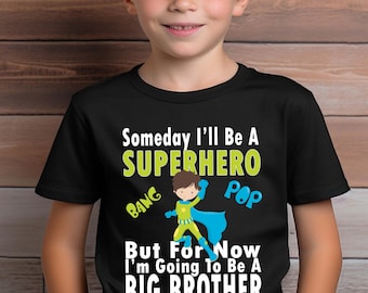 Personalized Superhero Big Brother Shirt: Pregnancy Announcement