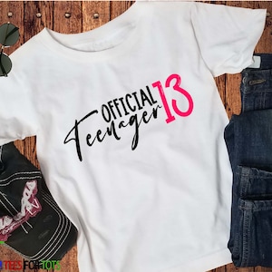 Teenager Girl Shirts, Teenage Girl Gifts, Official Teenager - Inspire Uplift