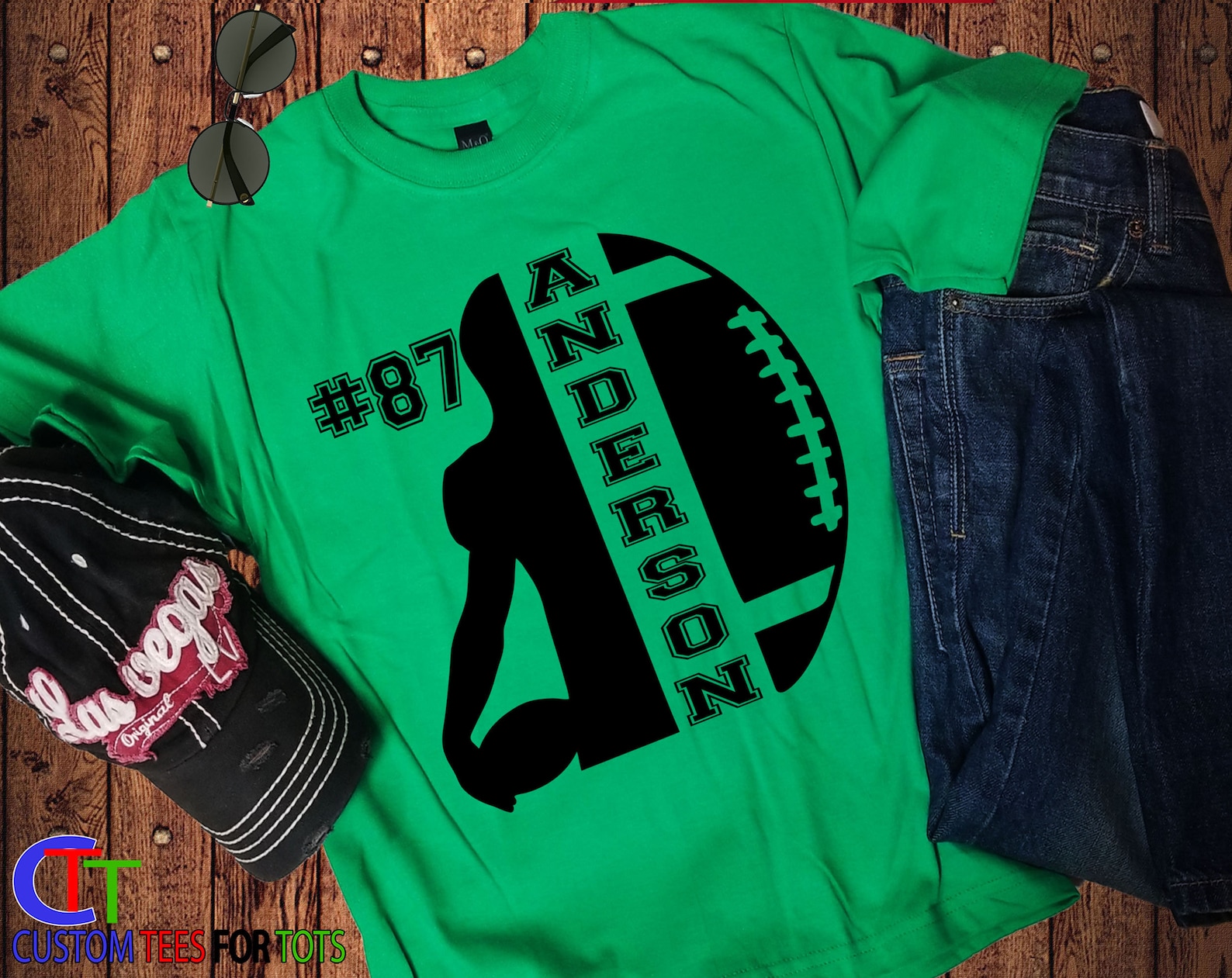 Personalized Football Shirt Kids or Adult Name and Number Etsy