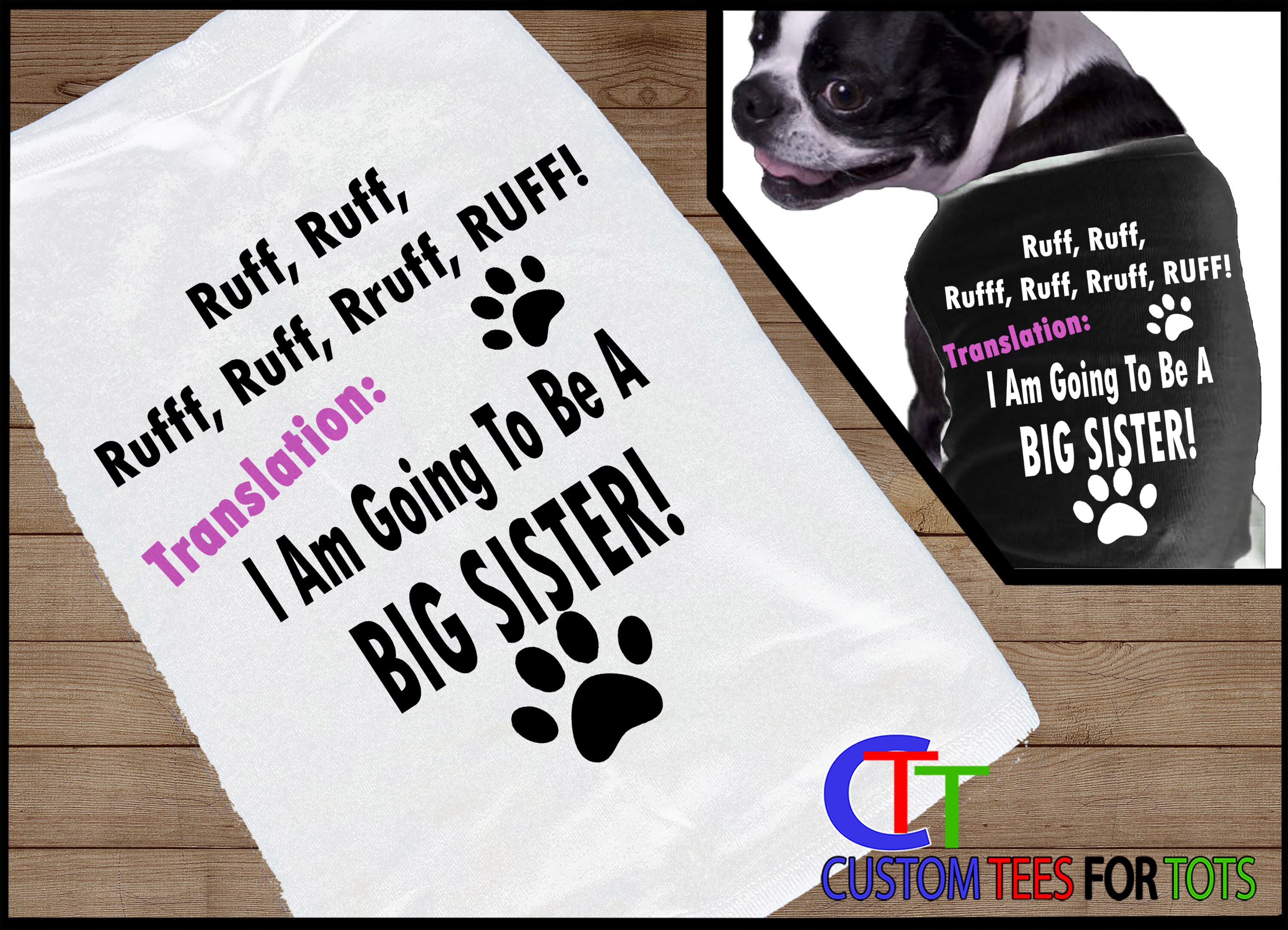 Dog sister cheap shirt