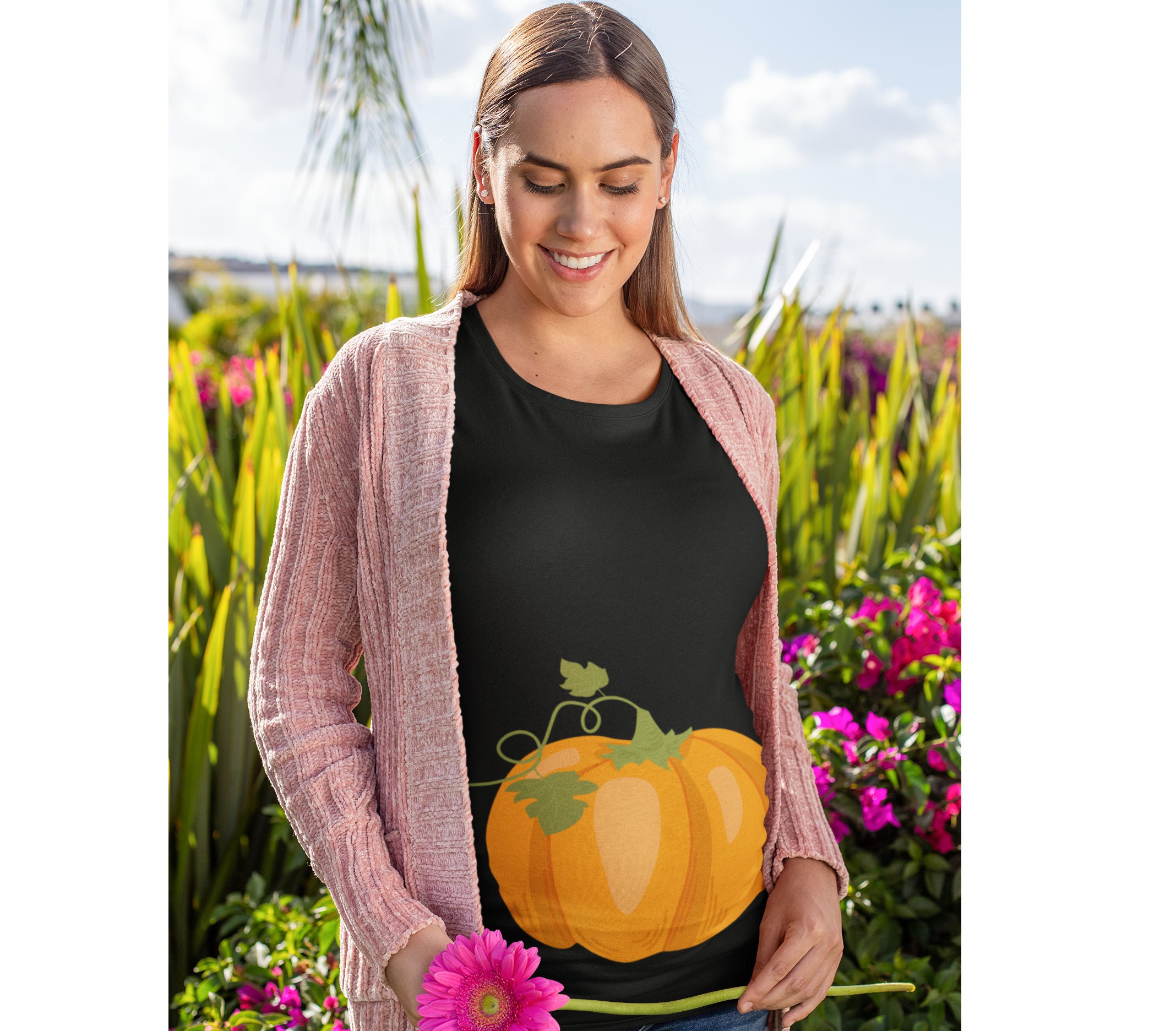 Pumpkin Maternity Shirt Halloween 