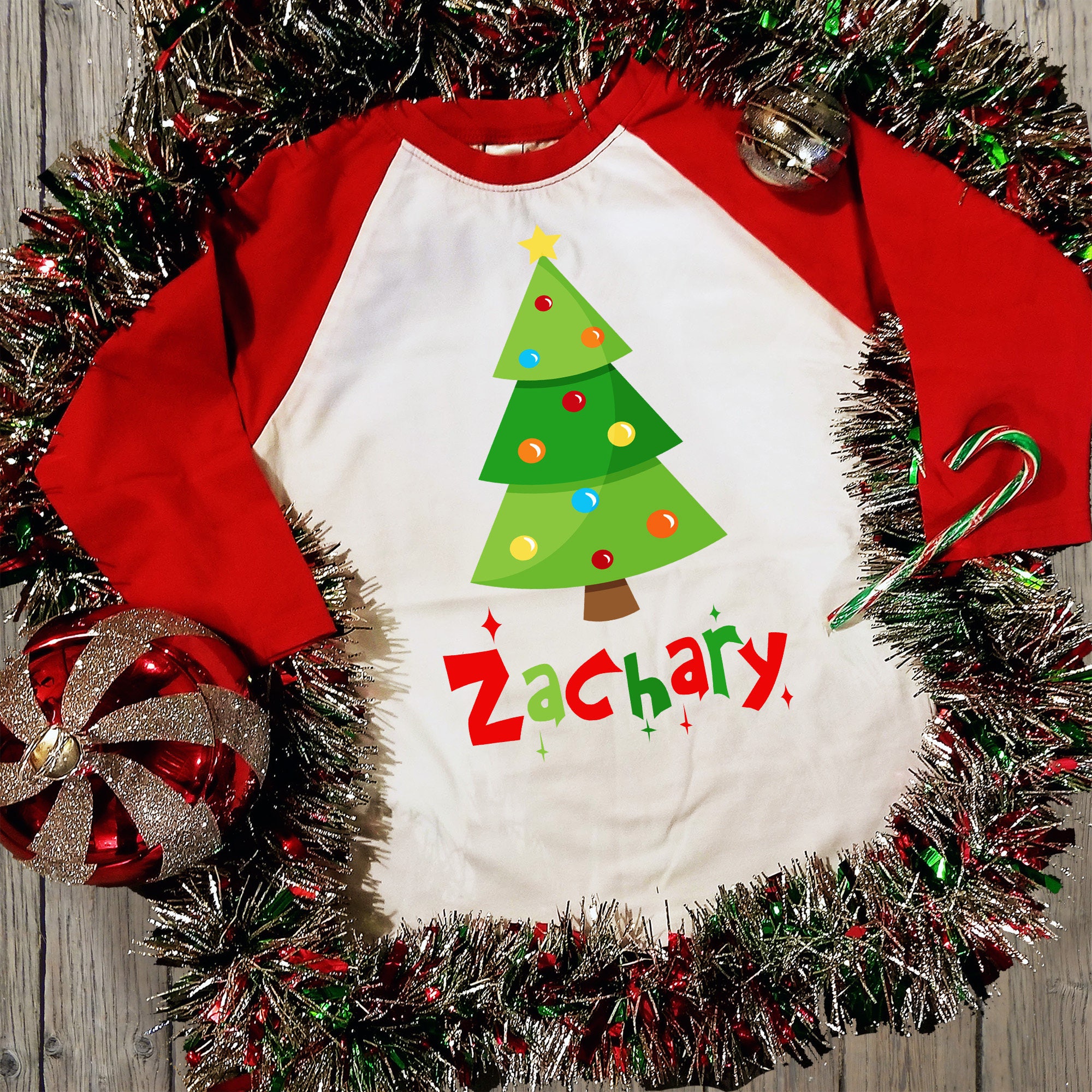 christmas tree raglan shirt personalized with name christmas decorations theme design holiday clothing xmas celebration shirt boy or girl - Christmas Decorations Names christmas tree raglan shirt personalized with name christmas decorations theme design holiday clothing xmas celebration shirt boy or girl - Christmas Decorations Names