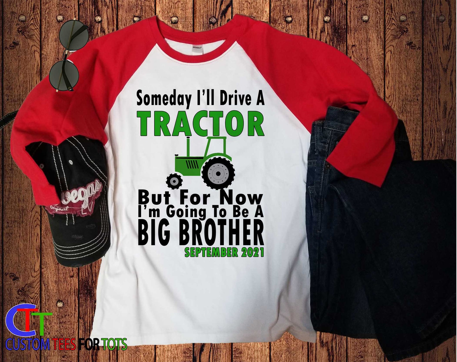 Tractor Big Brother Shirt Personalized Someday I Will Drive - Etsy