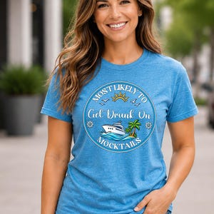 Funny Cruise Shirts, Most Likely To Group Vacation Tops, Custom Family Matching Tees image 7