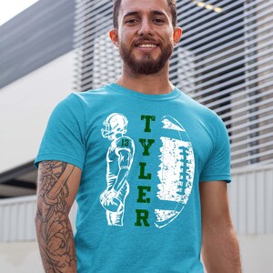 Personalized Football Team Shirt - Custom Name Number Kids & Adult Tee image 4