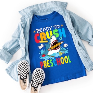 Preschool Shark T-Shirt: Back To School Kids Shirt
