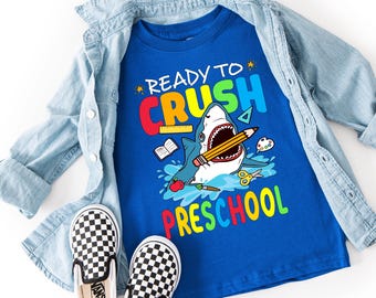 Preschool Shark T-Shirt: Back To School Kids Shirt