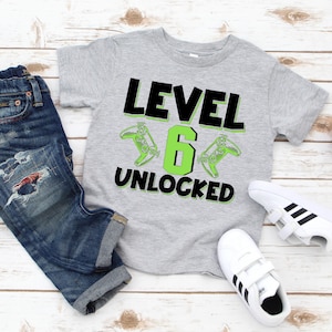 Level Unlocked Birthday Shirt: Kids Gamer Tee