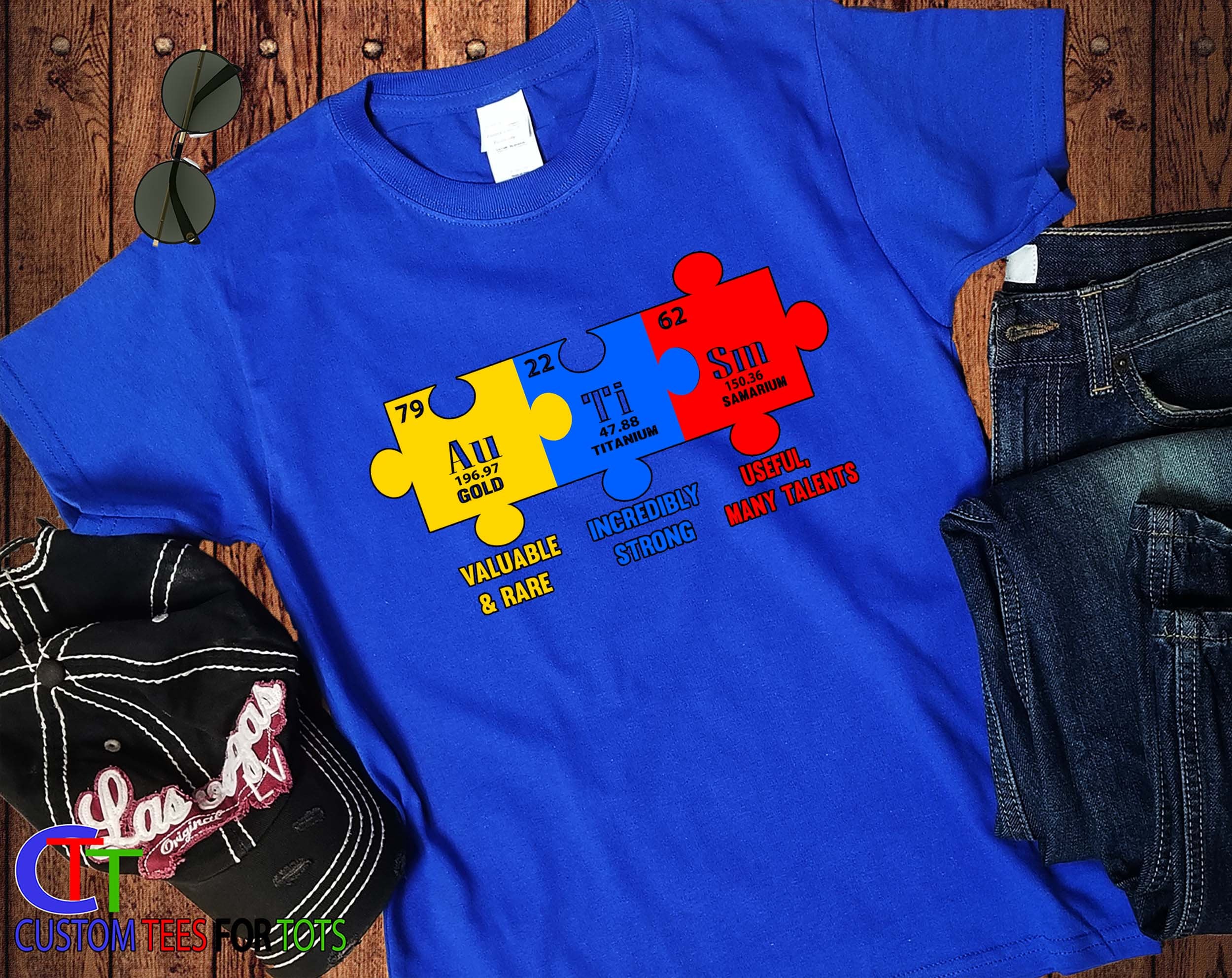 Autism Awareness German Shepherd Puzzle Autistic K' Men's T-Shirt