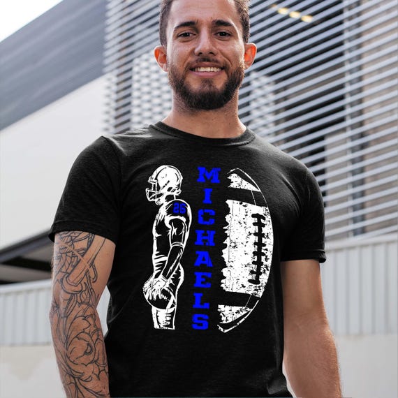Personalized Football Team Shirt - Custom Name Number Kids & Adult Tee