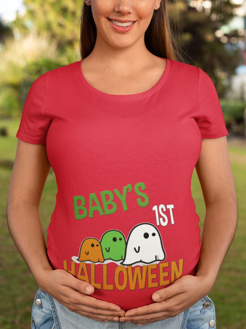 Baby's 1st Halloween Maternity Shirt Halloween Pregnancy Etsy