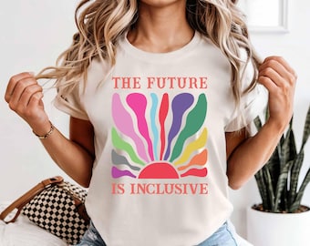 The Future Is Inclusive Shirt - Rainbow Pride Comfort Colors LGBTQ Tee
