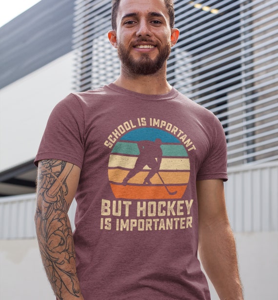 School Is Important But Hockey Is Importanter Gift For Kids T-Shirt School Is Important But Hockey Is Importanter Gift For Kids T-Shirt