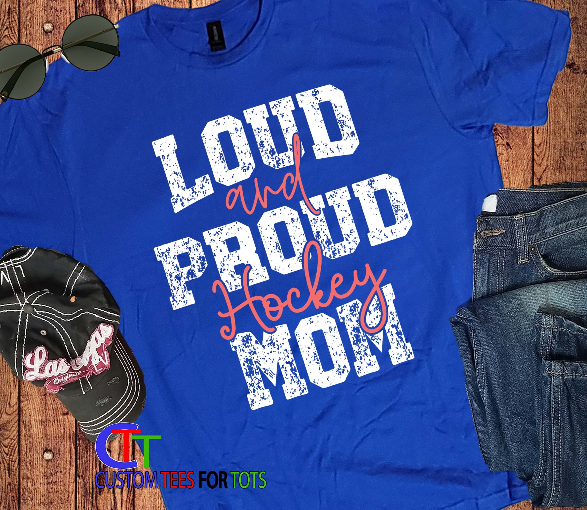 Loud and Proud Hockey Mom T-Shirt – Designing Dee
