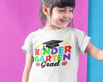 Kindergarten Grad T-shirt: Soft Cotton Kids Graduation Tee