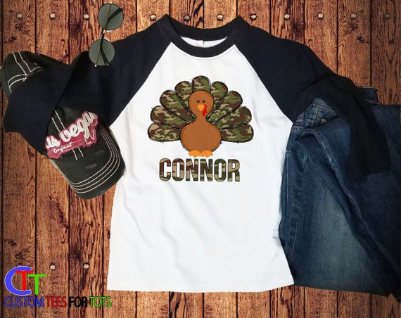 Camo Turkey Shirt for Boys Turkey 