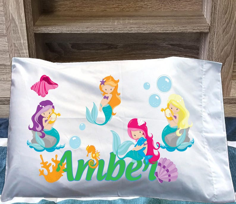CustomTeesForTots Mermaid Pillowcase