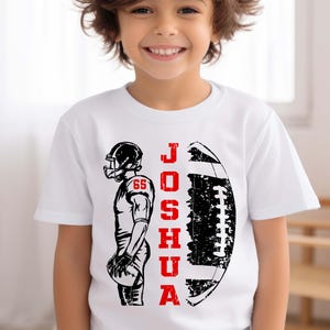 Personalized Football Team Shirt - Custom Name Number Kids & Adult Tee image 5