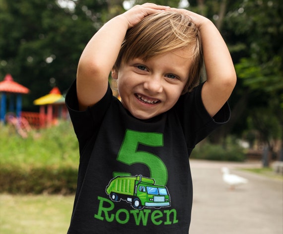 Garbage truck t shirts for toddlers Clearance